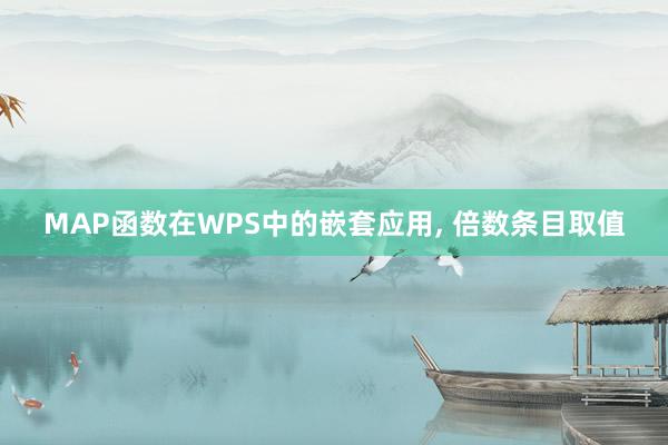   MAP函数在WPS中的嵌套应用, 倍数条目取值