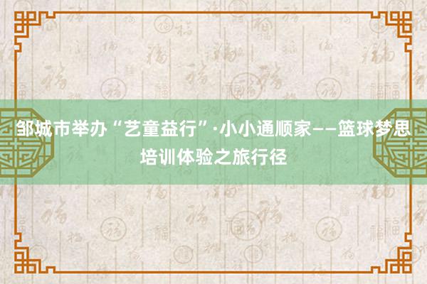   邹城市举办“艺童益行”·小小通顺家——篮球梦思培训体验之旅行径